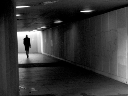 Man in Tunnel