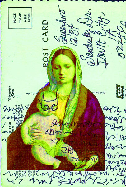 Theresa Williams - behold the minotaur (mail art)