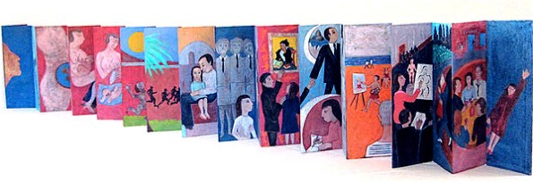 Natalie d'Arbeloff's My Life Unfolds accordion book